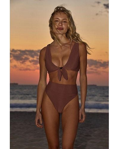 Beach Riot Solid Highway Bikini Bottoms At Free People In Toast, Size: Xs - Brown