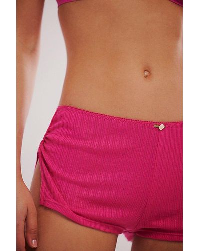 Intimately By Free People Rose Garden Micro Shorts - Pink