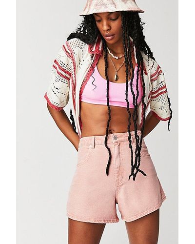 Rolla's Mirage Shorts At Free People In Peony, Size: 25 - Pink