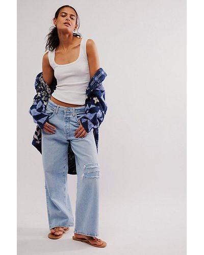 Citizens of Humanity Pina Low-rise Baggy Crop Jeans - Blue