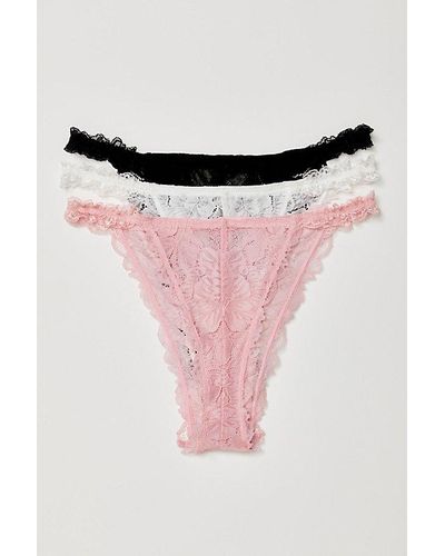 Intimately By Free People Bring Me Another Bikini Knickers Set - Pink