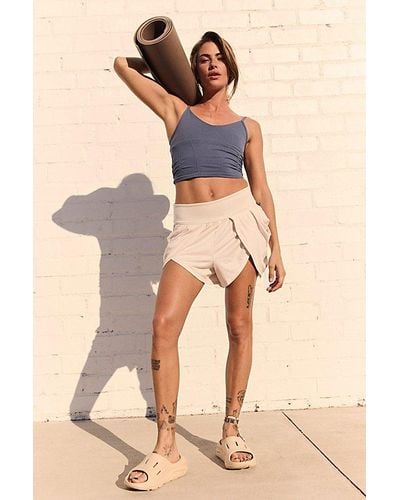 Free People Find Your Flow Shorts - Natural