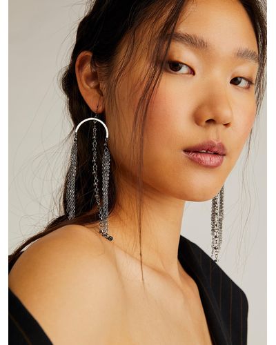 Black Free People Earrings and ear cuffs for Women Lyst Black Free People Earrings and ear cuffs for Women Lyst