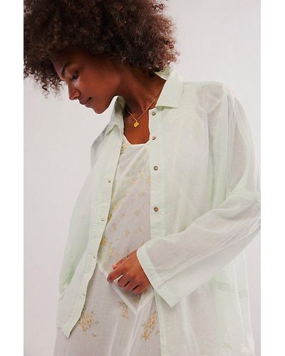 Intimately By Free People Heat Of The Night Lounge Shirt Top - Multicolour