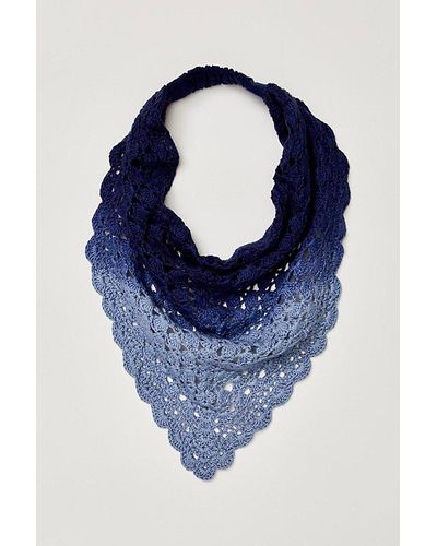 NAMJOSH Kelley Crochet Hair Scarf - Blue