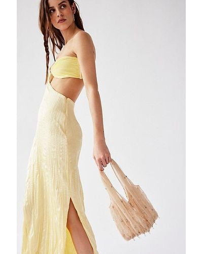 Free People Twilight Mesh Clutch - Natural