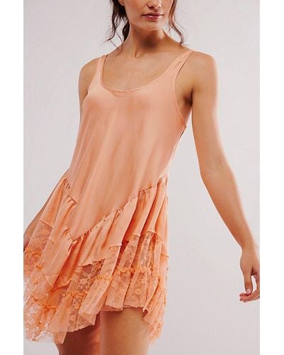 Intimately By Free People Young And In Love Mini Slip - Orange
