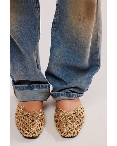 Jeffrey Campbell Holiday House Woven Mules - Blue