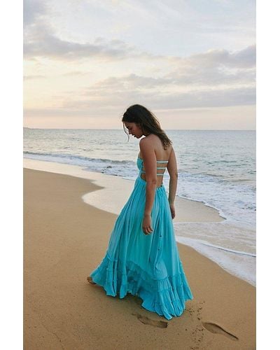 Free People Extratropical Maxi Dress - Blue