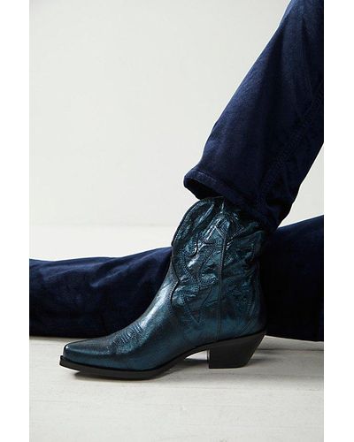 Free People Way Out West Cowboy Boots - Blue