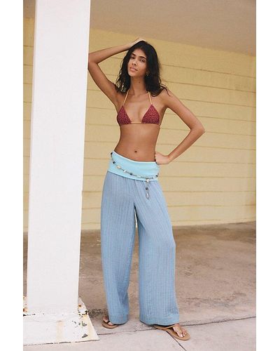 Free People Sparks Belly Chain - Blue