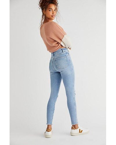 Free People Raw High-rise Jegging - Blue