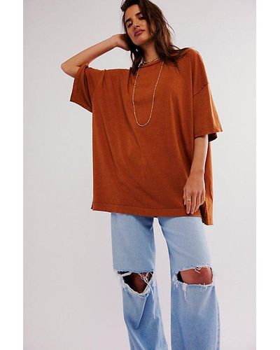 Free People Devon Tee - Orange