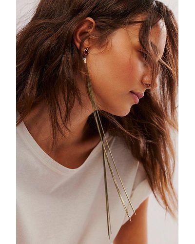 Free People Freya Exagerated Dangles - Brown