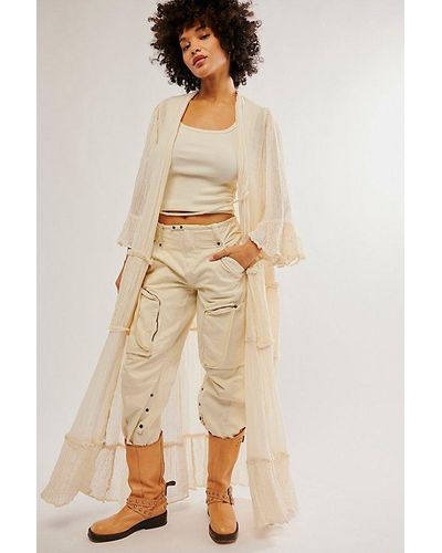 Free People Casablanca Ruffle Kimono - Natural