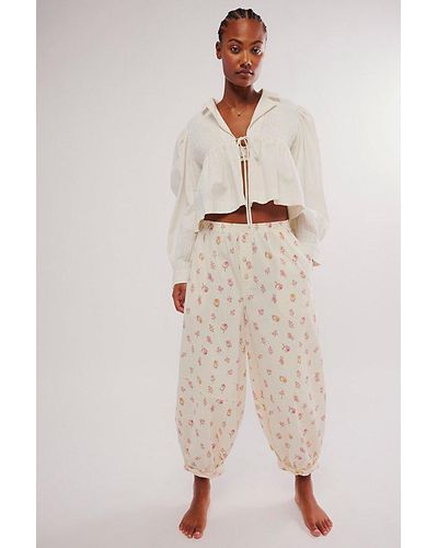 Intimately By Free People Sunday Morning Lounge Trousers - Natural