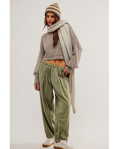 Free People To The Sky Parachute Trousers At In Ivy League, Size: Xs - Multicolour