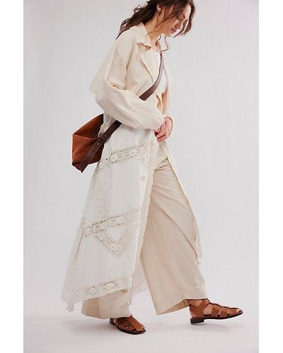 Free People Lily Duster Jacket - Natural