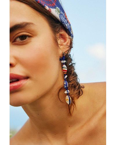 Ariana Ost Voyage Dangle Earrings - Blue