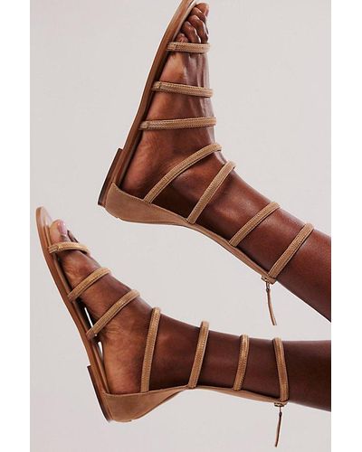 Free People Theia Gladiator Sandals - Natural