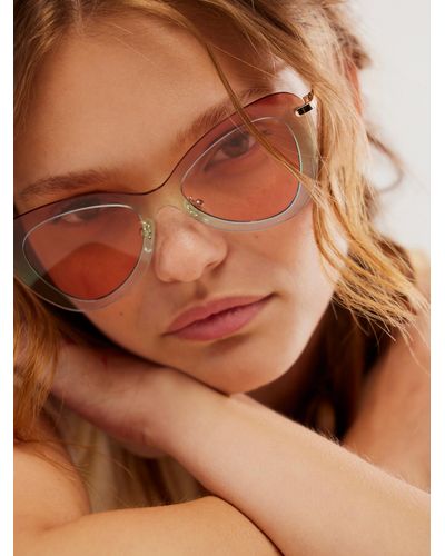 Pink Free People Sunglasses for Women Lyst Pink Free People Sunglasses for Women Lyst