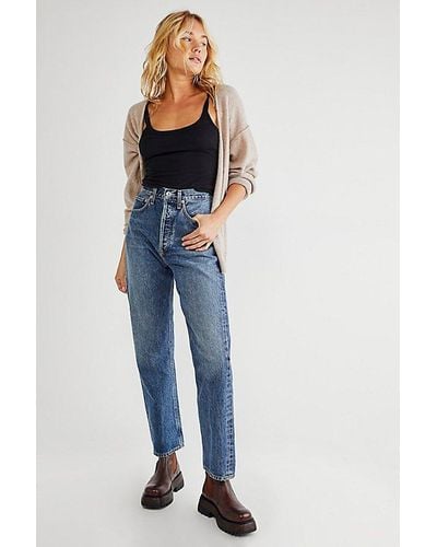 Agolde '90s Jeans At Free People In Placebo, Size: 31 - Blue