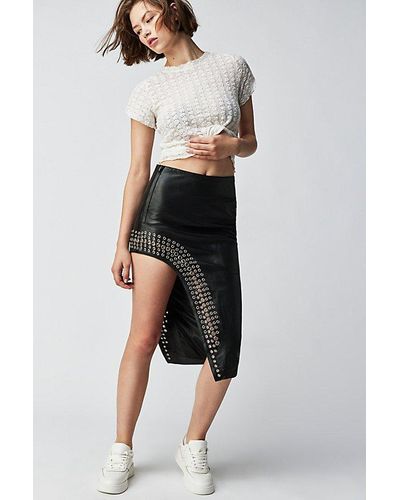 Urban Outfitters Grommet Skirt - Black