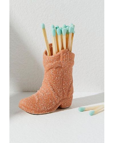 Free People Paddywax Cowboy Boot Matches - Orange