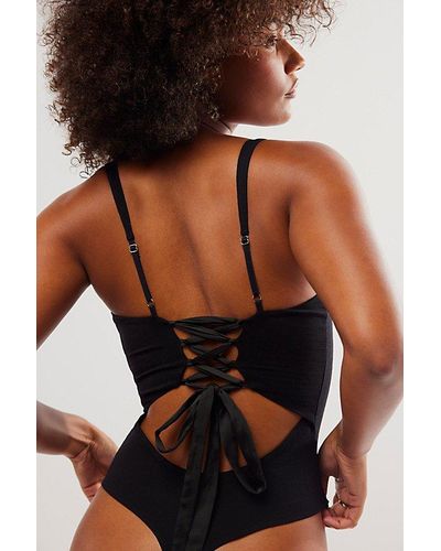 Free People Love To Love You Bodysuit - Black