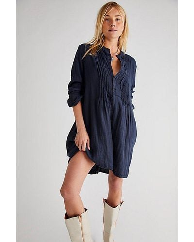 CP Shades Yoko Tunic At Free People In Lava, Size: Xs - Blue