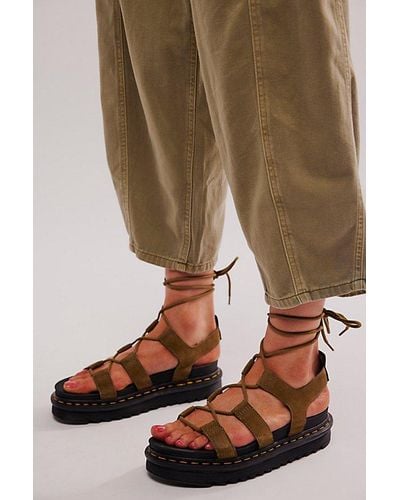 Dr. Martens Nartilla Flatform Sandals - Brown