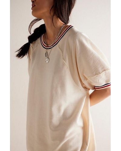 Free People It's Official Pullover At Free People In Tea Combo, Size: Medium - Natural