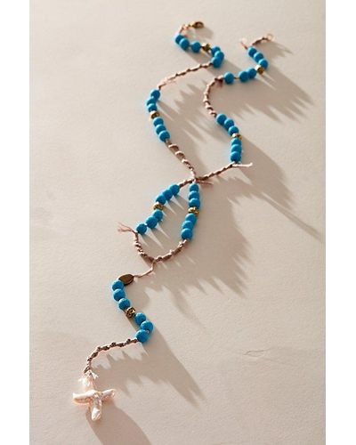 Ariana Ost The Webber Strand Necklace - Blue