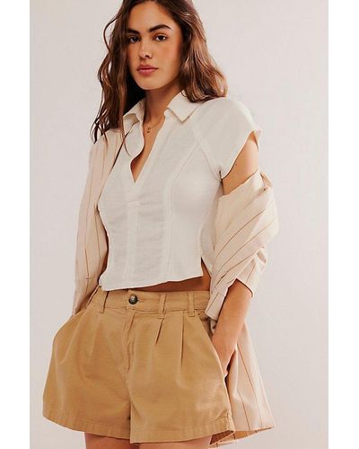 Free People Castaway Polo - Natural