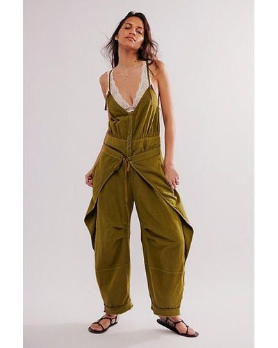 Free People Palmer Jumpsuit - Green