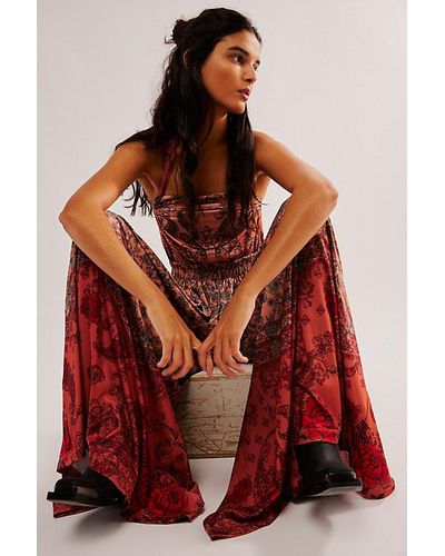 Free People Sidral Jumpsuit - Red