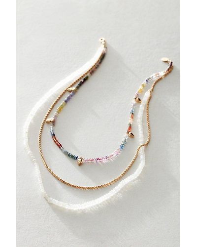 Leeada Jewelry Leeada Layered Necklace - White