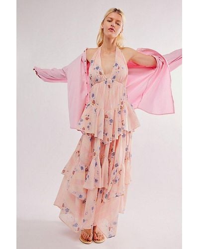 Free People Stop Time Maxi - Pink