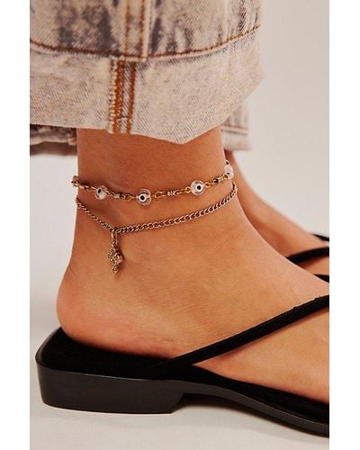 Free People Rory Anklet - Metallic