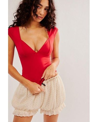Free People Duo Corset Cami - Red