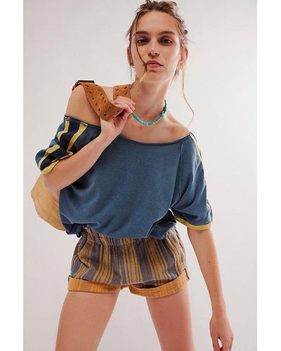 Free People Play To Win Tee - Blue