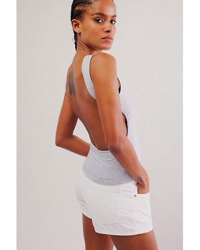 Free People Wear It Out Backless Cami - White