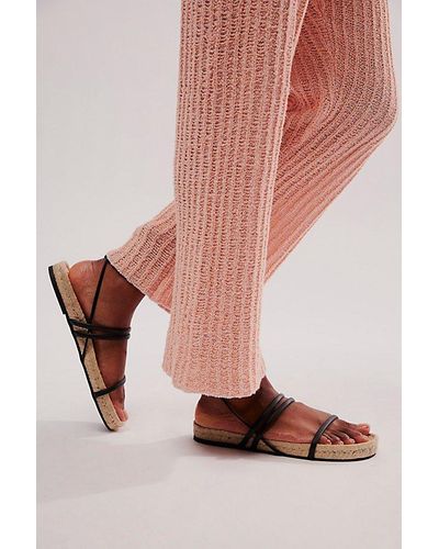 Alohas Esme Espadrille Wrap Sandals - Pink