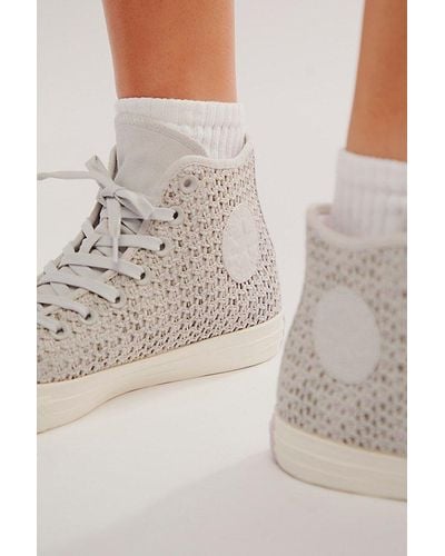 Converse Chuck Taylor All Star Knit High Top Sneakers - Gray
