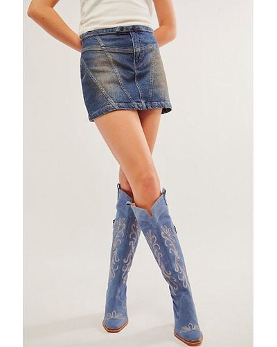 Free People Spell Cabana Cowboy Boots - Blue