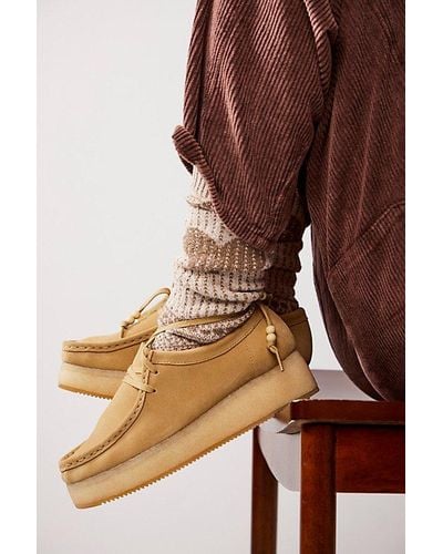 Free People Clarks Wallacraft Bee Moccasins - Brown