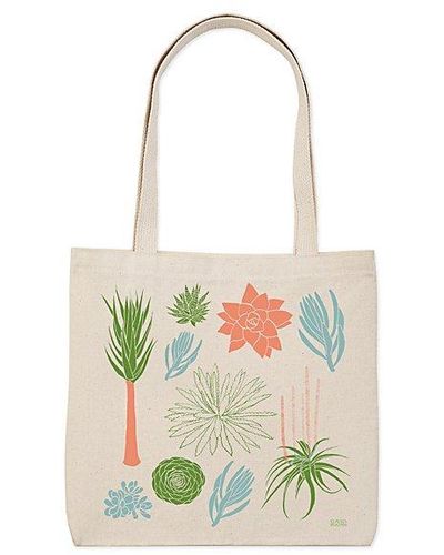 Free People Claudia Pearson Succulent Tote Bag - White