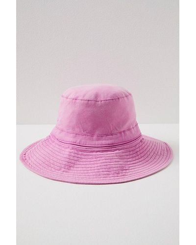 Free People Lake Washed Bucket Hat - Pink