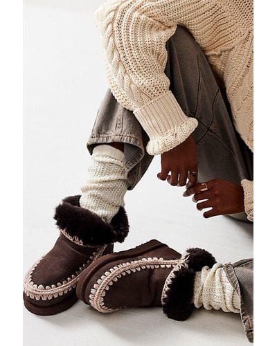Mou Glacier Boots At Free People In Mocha, Size: Eu 37 - Natural