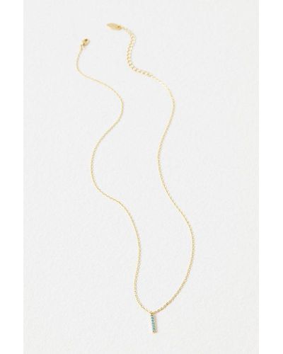 Jonesy Wood Roslyn Initial Necklace - White